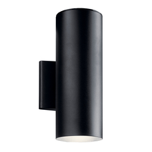 Kichler 11310BKTLED - Coastal Rated LED Outdoor Wall Cylinder