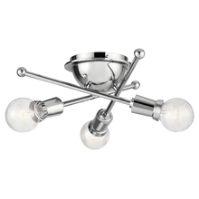 Kichler 43196CH - Sputnik Flush Mount 3Lt