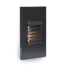 WAC 4061-27BK - LED Low Voltage Vertical Louvered Step and Wall Light