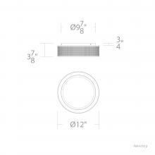 WAC FM-57512-27-AB - Grille Flush Mount Light