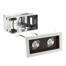 WAC MT-3LD211R-F930-BK - Mini Multiple LED Two Light Remodel Housing with Trim and Light Engine