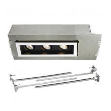 WAC MT-3LD311NA-F930BK - Mini Multiple LED Three Light New Construction Housing with Trim and Light Engine