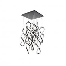 WAC PD-47813S-BK - Interlace Chandelier Light
