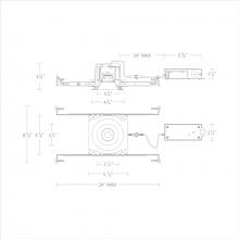 WAC R3BRD-FCS-BK - Ocular 3.0 5CCT Round Donwlight Trim and Remodel Housing with New Construction Frame-In Kit and Dr