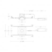 WAC R3BRDN-FWD-BK - Ocular 3.0 Dim-to-Warm Round Downlight Trim and Remodel Housing with New Construction Frame-In Kit