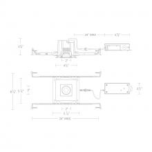 WAC R3BSA-FCS-BK - Ocular 3.0 5CCT Square Adjustable Trim and Remodel Housing with New Construction Frame-In Kit and