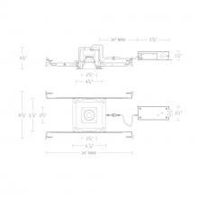 WAC R3BSD-FCS-BK - Ocular 3.0 5CCT Square Donwlight Trim and Remodel Housing with New Construction Frame-In Kit and D