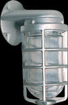 VAPORPROOF VBR 100 WALL BRACKET SILVER WITH GLOBEGLOBE CAST GUARD