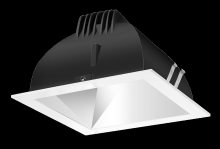 RAB Lighting NDLED4SD-80YHC-M-W - RECESSED DOWNLIGHTS 12 LUMENS NDLED4SD 4 INCH SQUARE UNIVERSAL DIMMING 80 DEGREE BEAM SPREAD 3000K