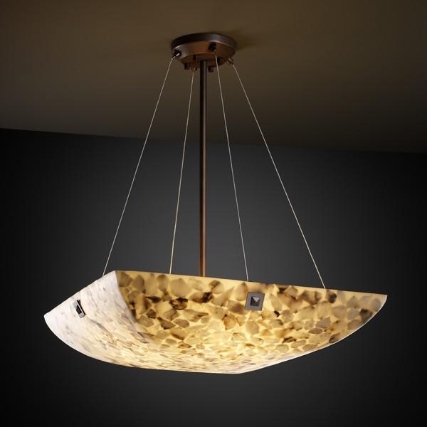 18" Pendant Bowl w/ Pair Cylindrical Finials