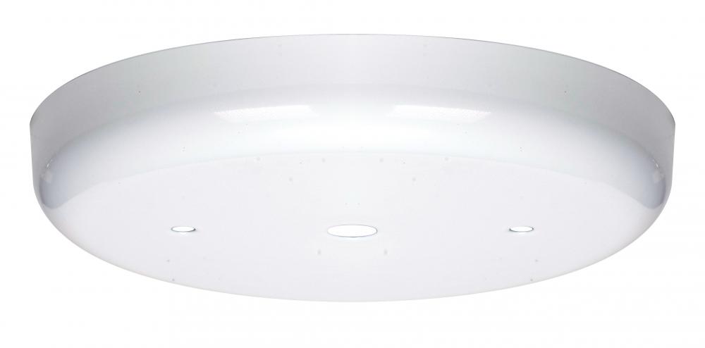 Contemporary Canopy; Canopy Only; White Finish; 5-1/4" Diameter; 7/16" Center Hole; 2 -8/32