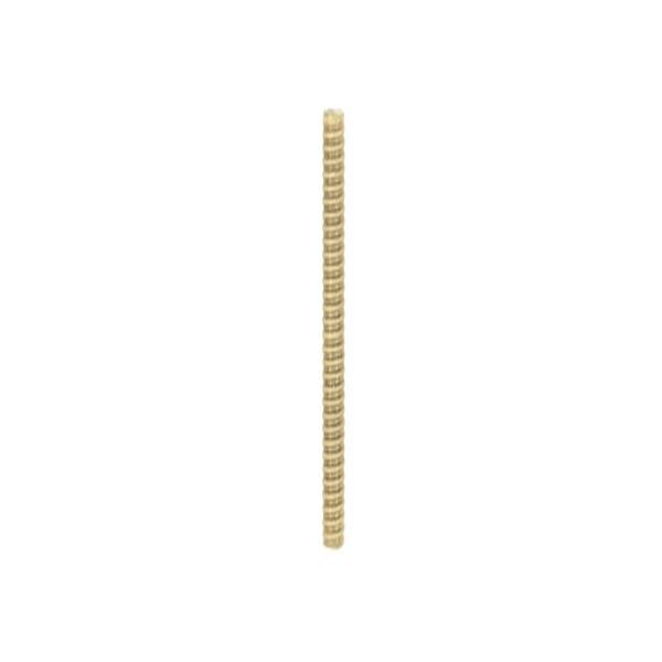 1/8 IP Steel Nipple; Yellow Zinc Plated; 22" Length; 3/8" Wide