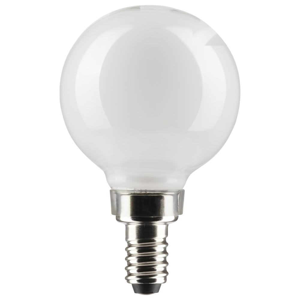 3 Watt G16.5 LED; White; Candelabra base; 90 CRI; 400K; 120 Volt