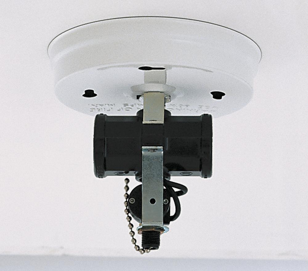 Twin Cluster Ceiling Holder With Pull Chain