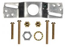 Satco Products Inc. 90/1926 - Smooth Canopy Kit And Matching Hardware; Brass Finish; 5" Diameter; 7/16" Center Hole;