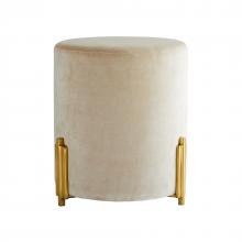 Arteriors 6931 - Warby Ottoman Sterling Velvet