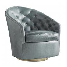 Arteriors 8084 - Capri Chair Juniper Leather Champagne Swivel