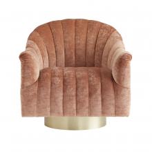 Arteriors 8138 - Springsteen Chair Dusty Rose Velvet Swivel