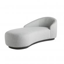 Arteriors 8146 - Turner Chaise Iceberg Linen Grey Ash, Left Arm