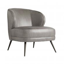 Arteriors 8148 - Kitts Chair Mineral Grey Leather