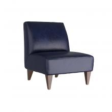 Arteriors FRU01 - Trudell Chair Ink Leather Dark Walnut