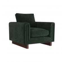 Arteriors FRU03 - Lovell Chair Forest Velvet Dark Walnut