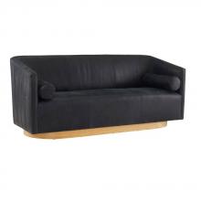 Arteriors FTU05 - Huxley Sofa Noir Leather White Oyster