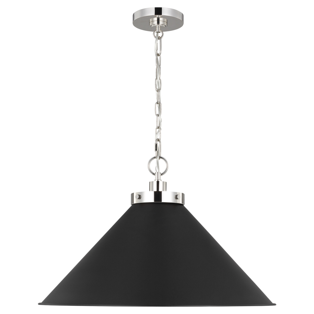 Wellfleet Wide Cone Pendant