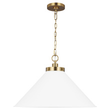 Visual Comfort & Co. Studio Collection CP1311MWTBBS - Wellfleet Wide Cone Pendant