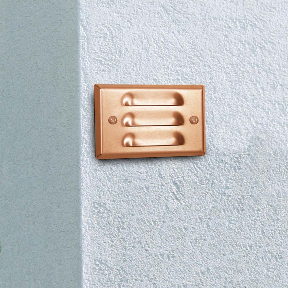 MINI RECESSED LOUVER STEPLIGHT COPPER