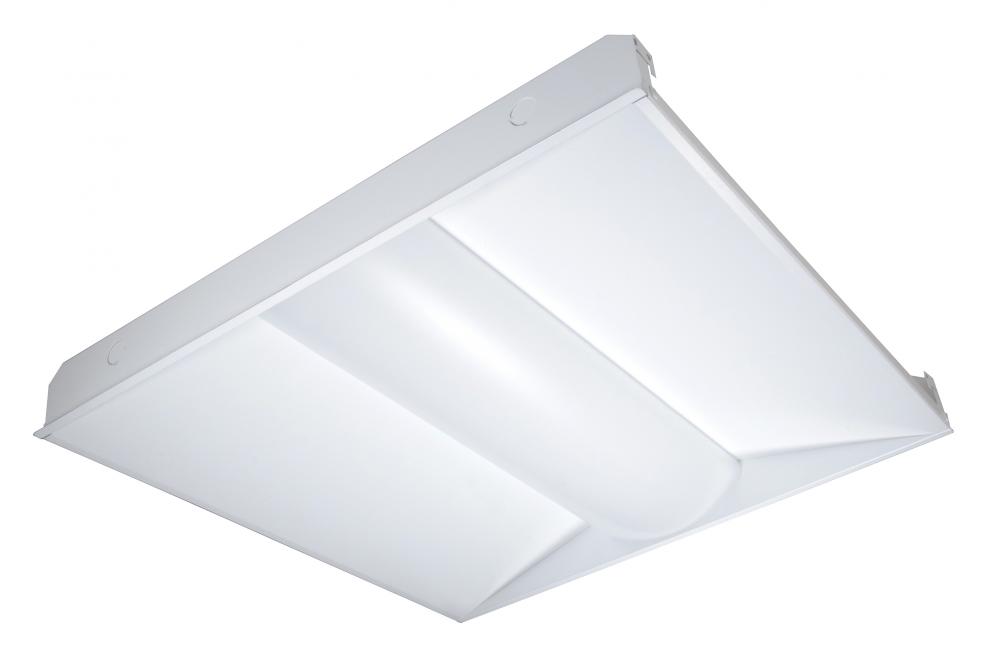 LED Troffer Fixture; 32 Watt; 2ft x 2ft; 4000K; 3286 Lumens; 100-277volt