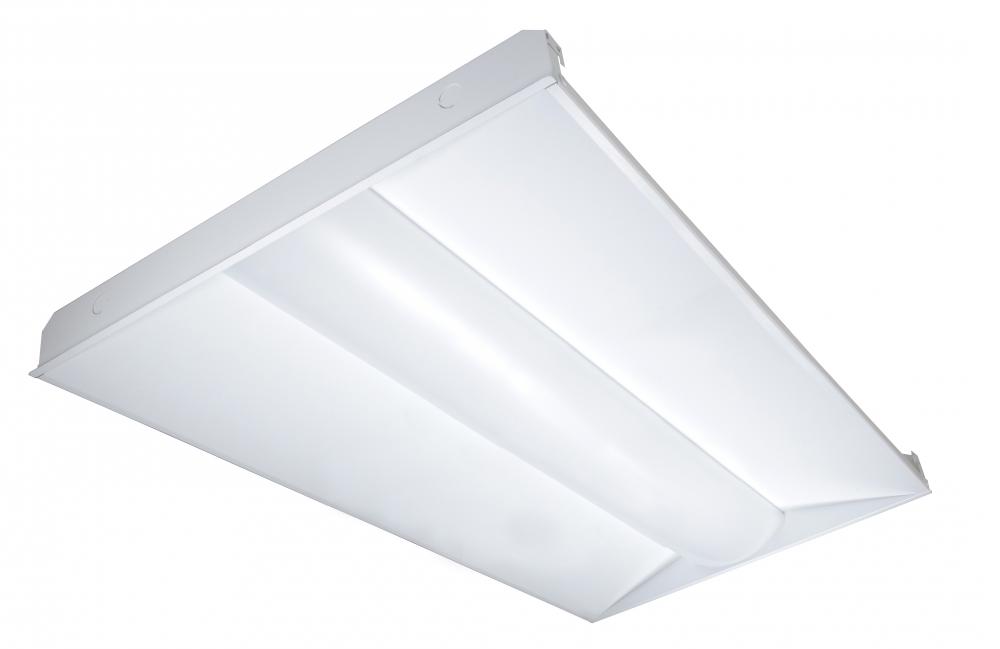 LED Troffer Fixture; 40 Watt; 2ft x 4ft; 5000K; 4533 Lumens; 100-277volt