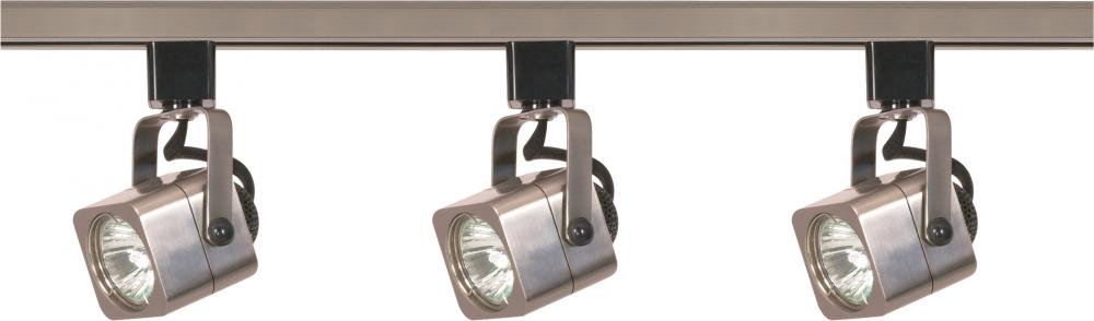 3 Light - MR16 - Square Track Kit - Four foot track - Line Voltage