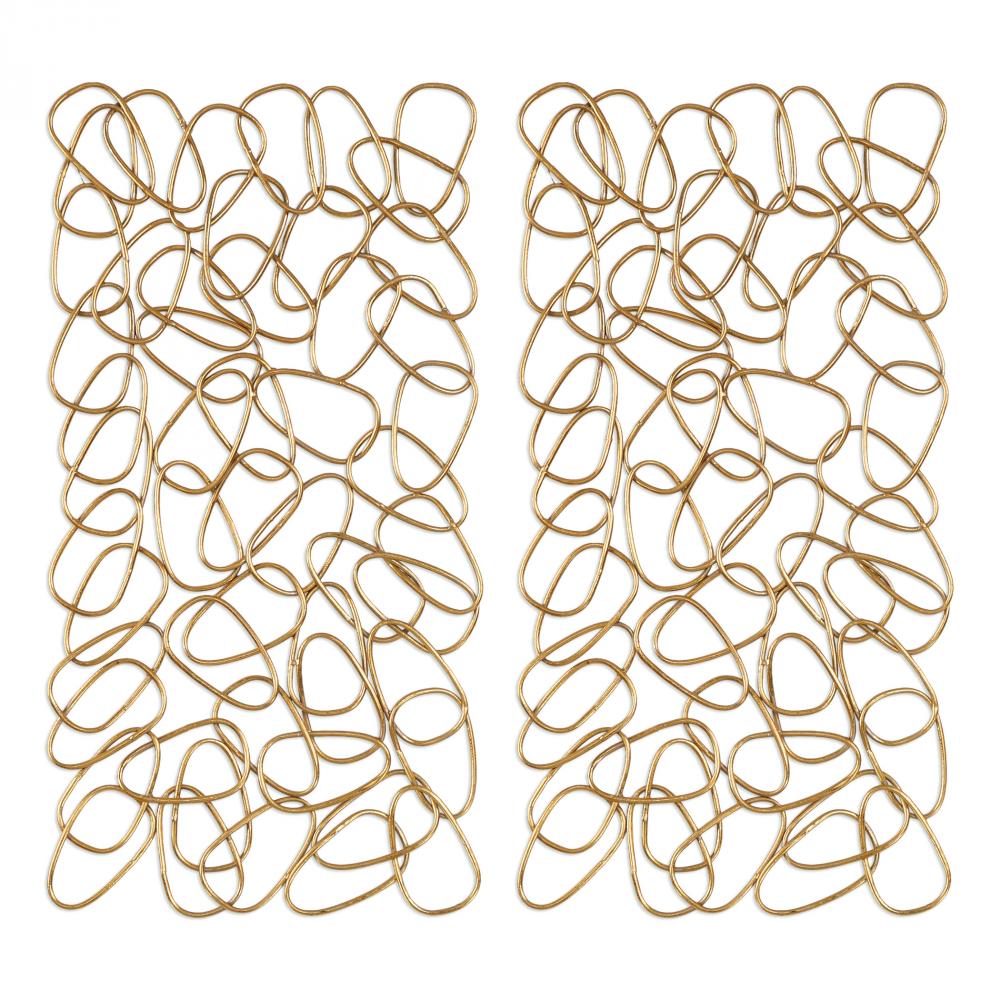 Uttermost In The Loop Gold Wall Art Set/2