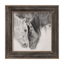 CUSTOM BLACK AND WHITE HORSES