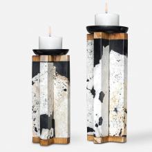 Uttermost 17746 - Uttermost Illini Stone Candleholders Set/2