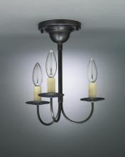 Northeast Lantern 903F-AC-LT3 - Hanging J-Arms Antique Copper 3 Candelabra Sockets