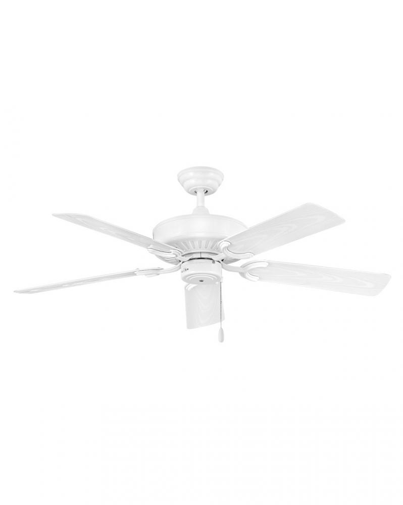 Oasis Patio Fan- All White 52" Coastal Rated Composite Housing & Blades-Wet Rated