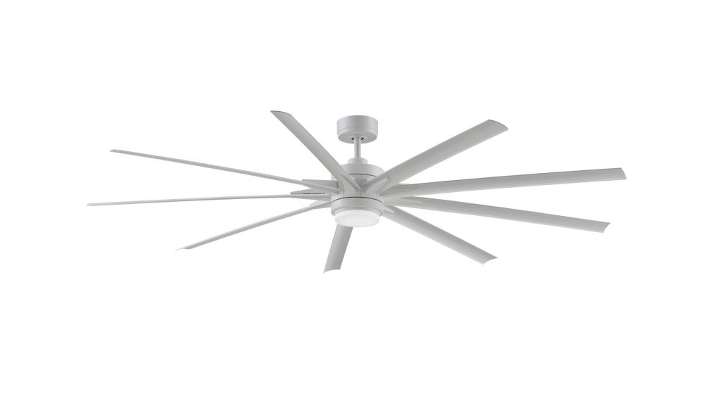 Odyn - 84 inch - Matte White with Matte White Blades and LED Light Kit